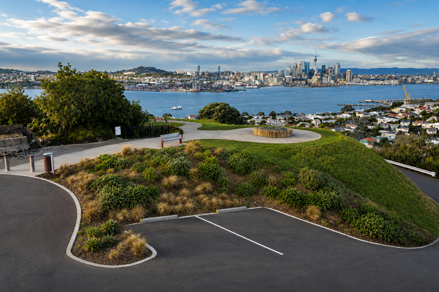 Auckland landscape — Planters service area