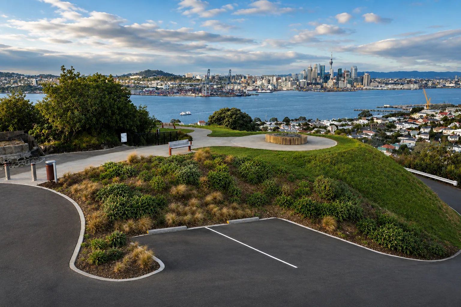 Auckland landscape — Planters service area